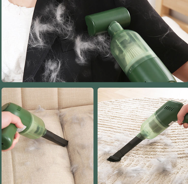 Handheld pet hair vacuum for couch and bed cleaning