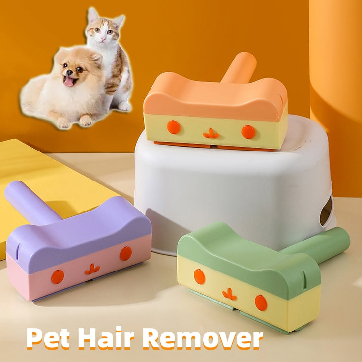 Reusable 2-way pet hair remover roller with stand, multiple colors