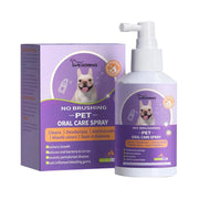 No-brush pet oral care spray bottle with box packaging (50ml)