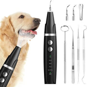 Ultrasonic dog dental cleaner with LED light and multiple tips