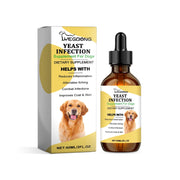 Dog skin and coat support supplement packaging and bottle
