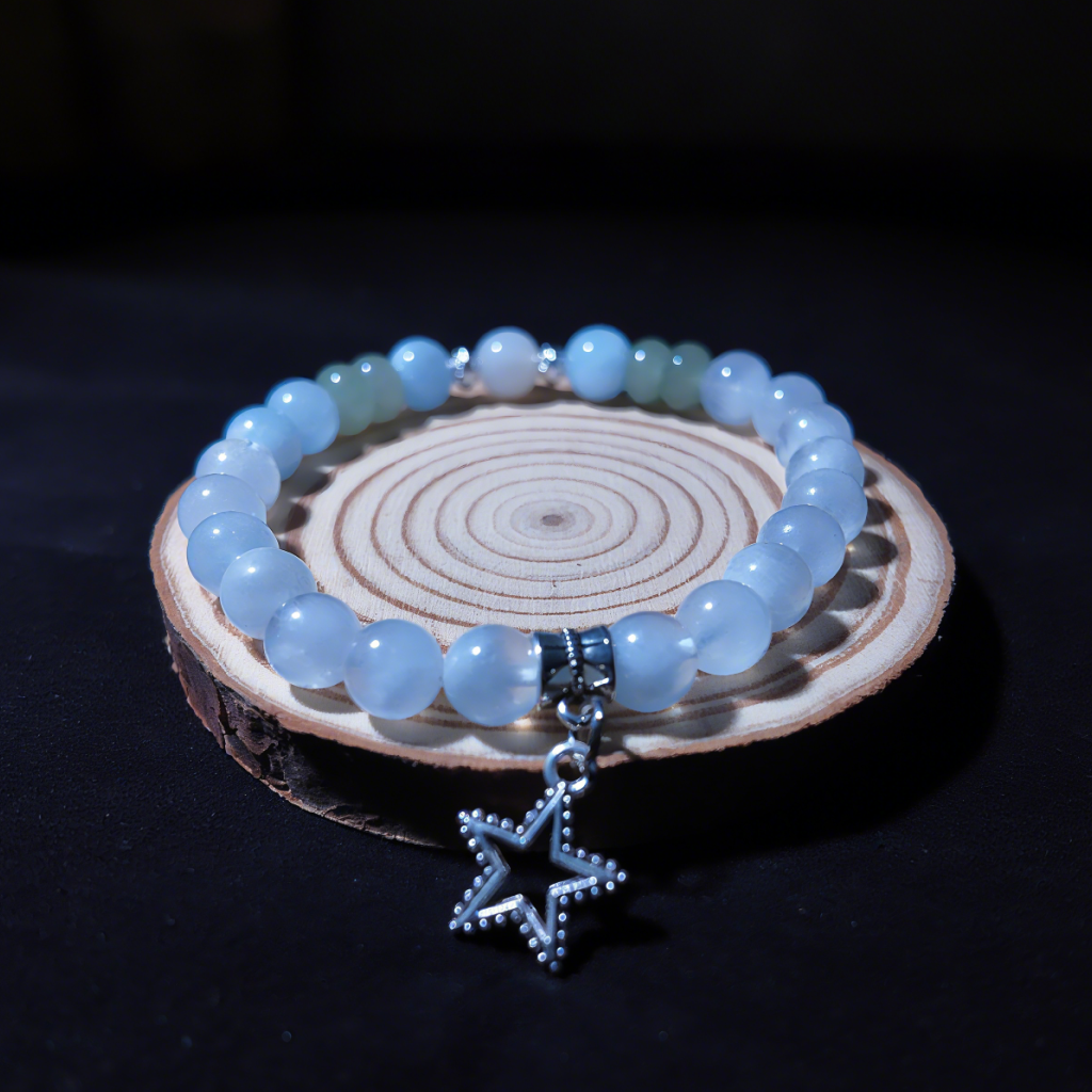 Bracelet worn on wrist for daily mind-body-spirit healing