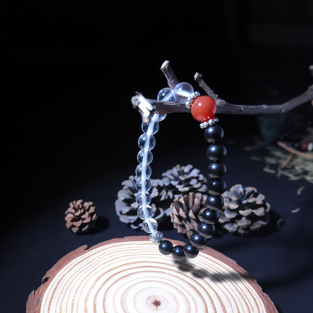 Handcrafted energy-balancing bracelet for stress relief