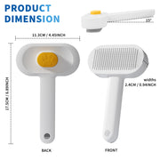 Close-up of one-press hair-release button