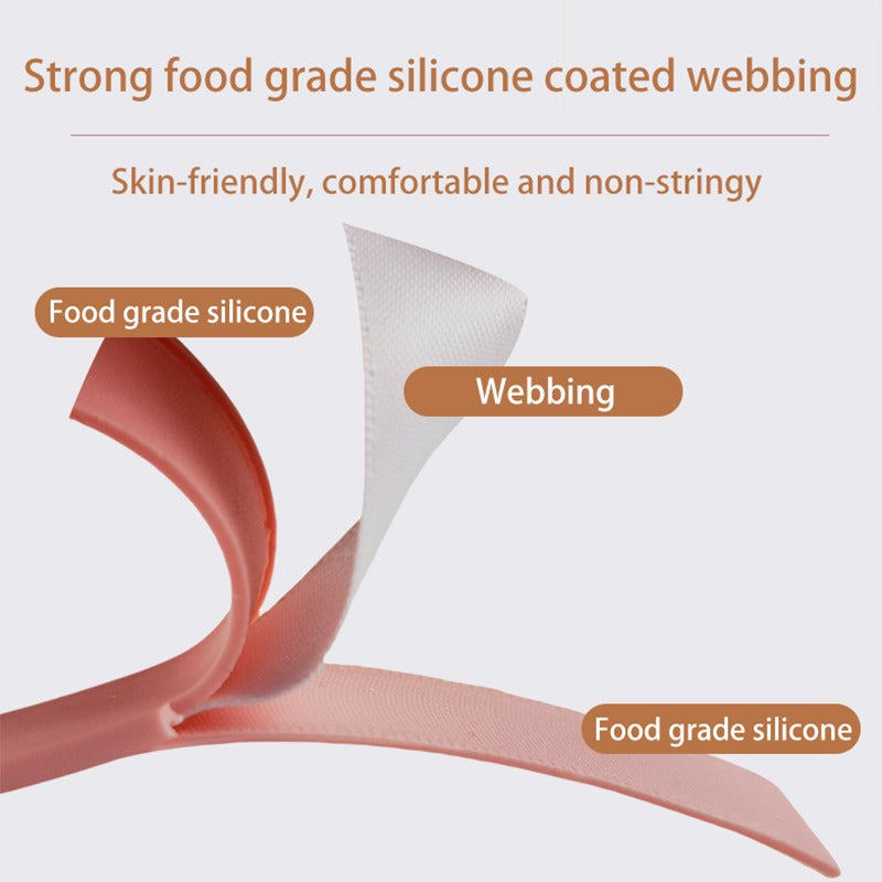 Food-grade silicone coated webbing detail