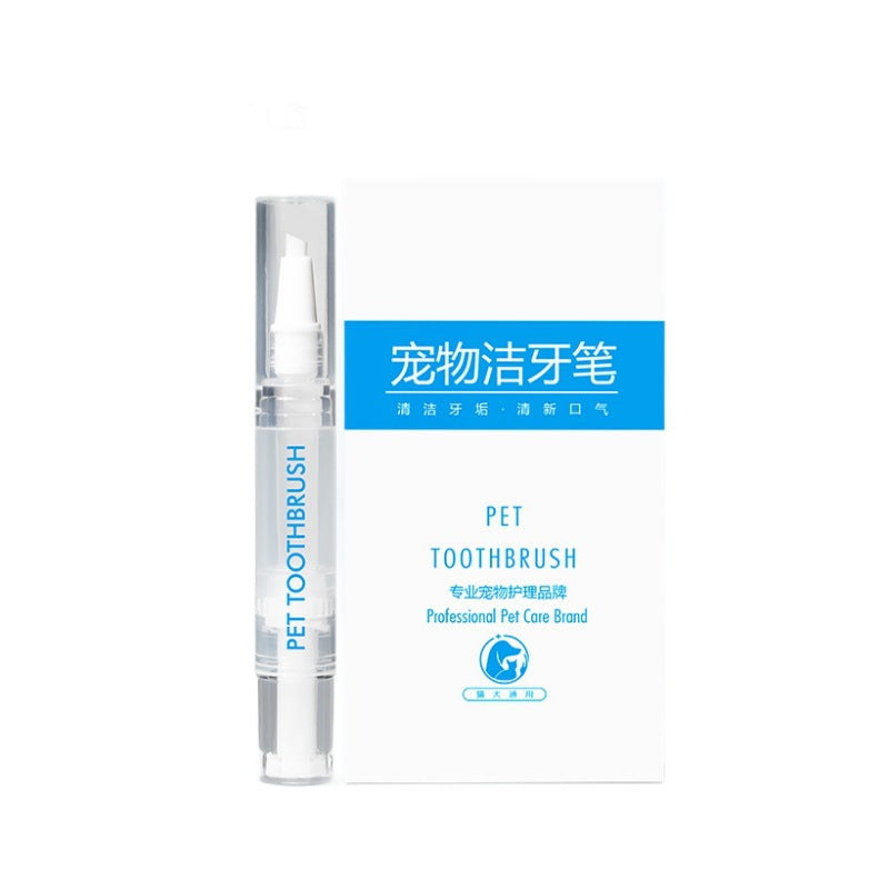 Pet toothbrush pen for dog teeth cleaning