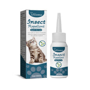 Cat insect repellent spot-on drops 50ml bottle and box packaging