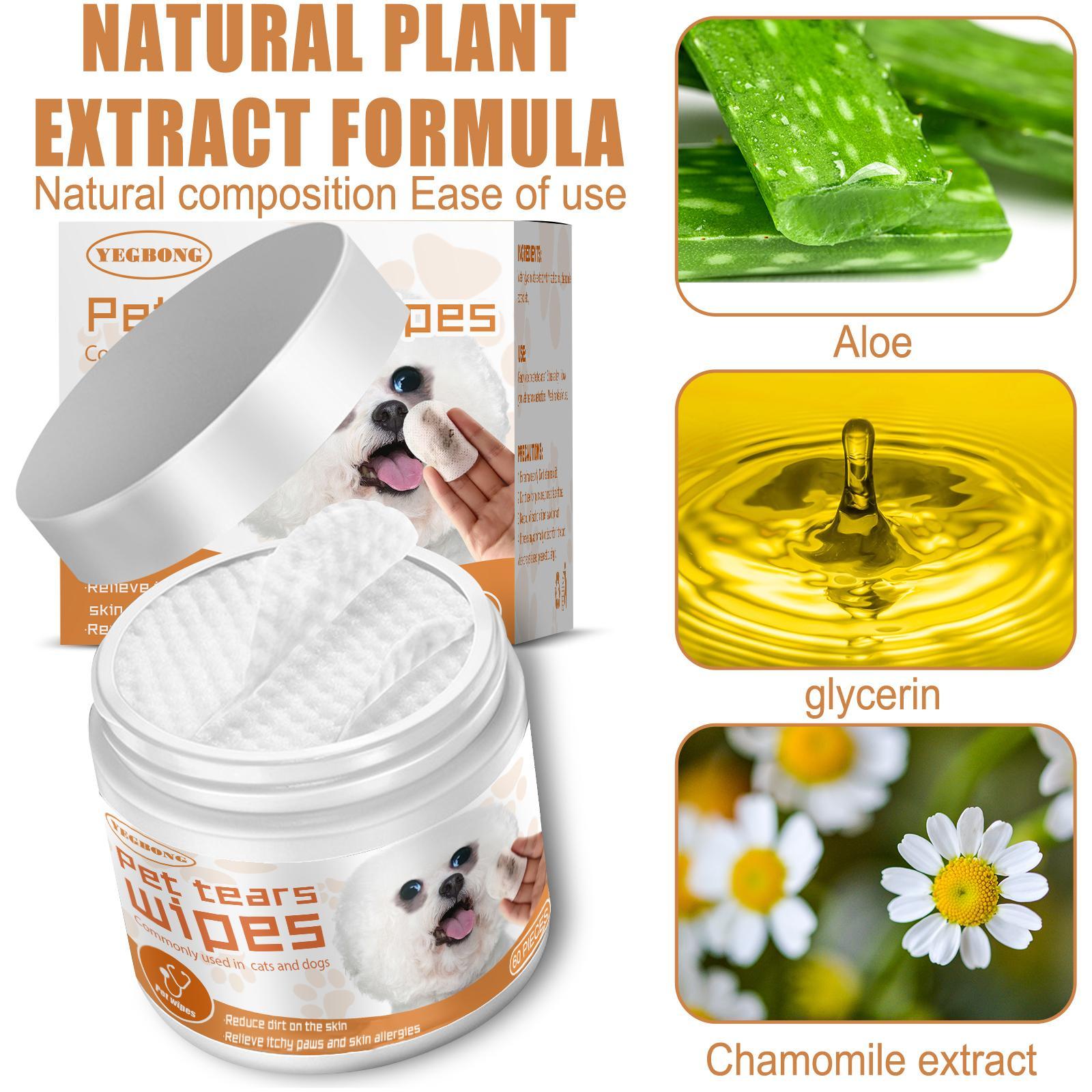 Wiping around a dog’s eye area to remove eye gunk and dirt