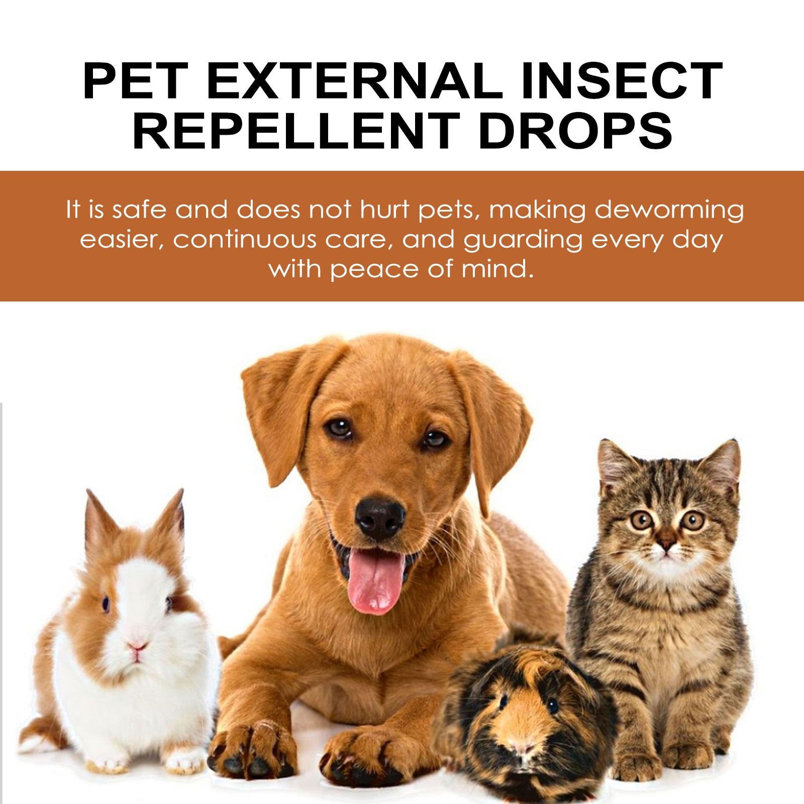 “Not afraid of washing” topical protection concept image for pet drops