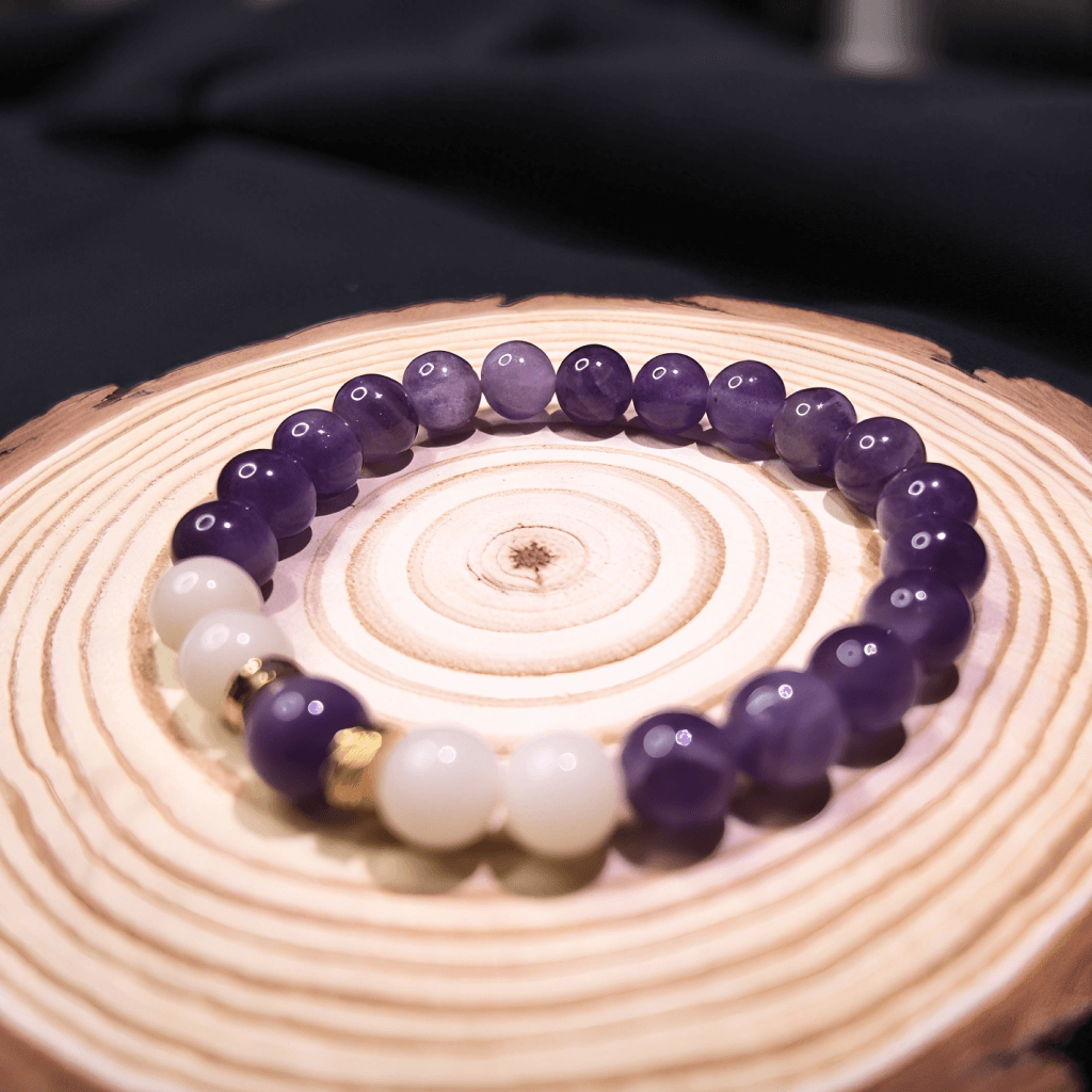 Spiritual energy balancing bracelet with amethyst