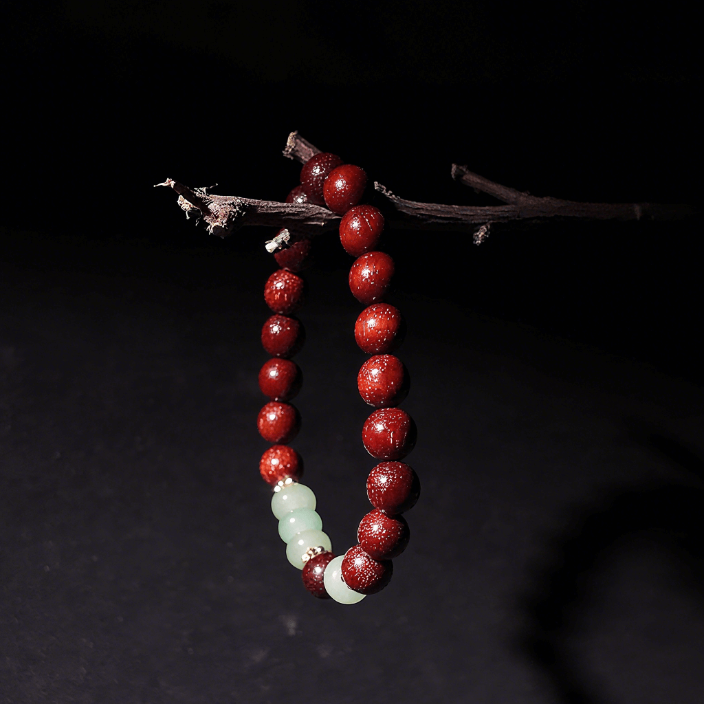 Handmade balance bracelet with wooden beads